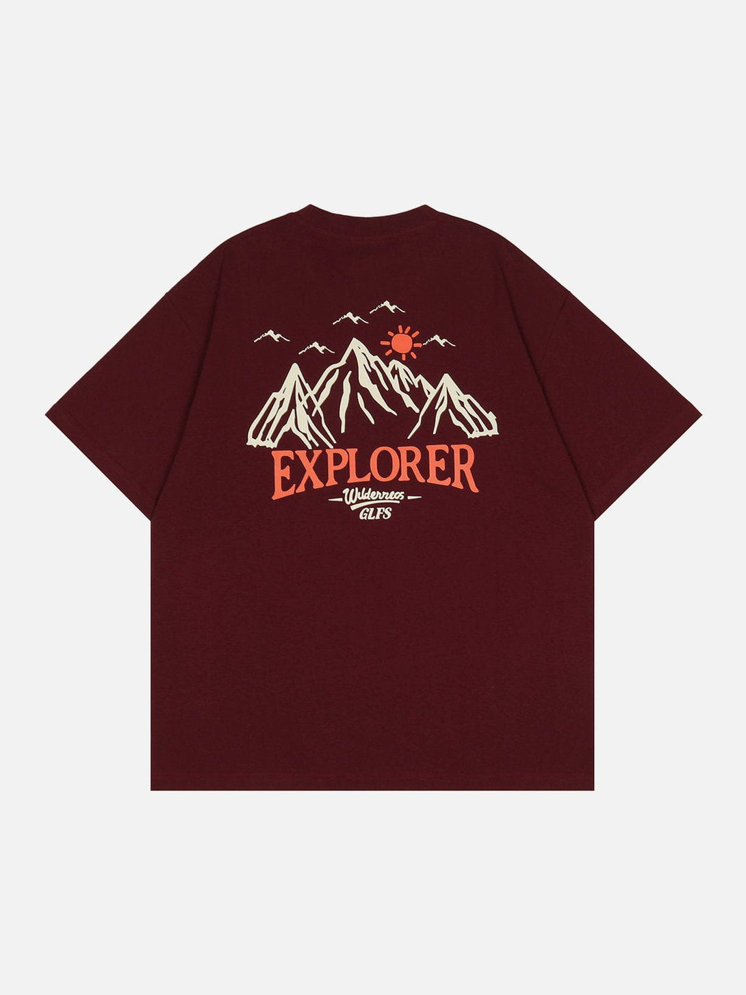 Majesda® - Mountains Print Tee- Outfit Ideas - Streetwear Fashion - majesda.com