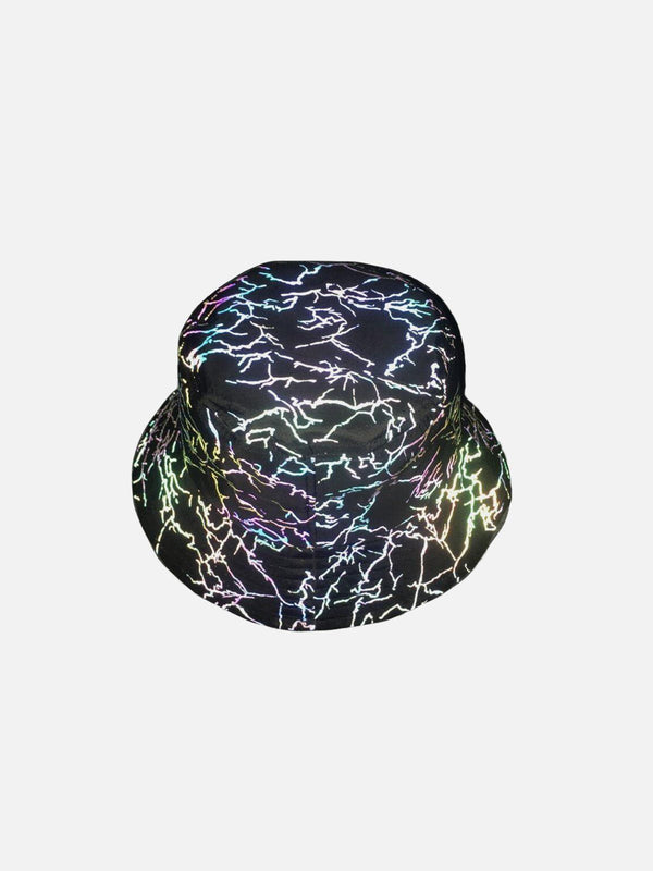 Majesda® - Multicolor Graphic Reflective Fisherman Hat- Outfit Ideas - Streetwear Fashion - majesda.com