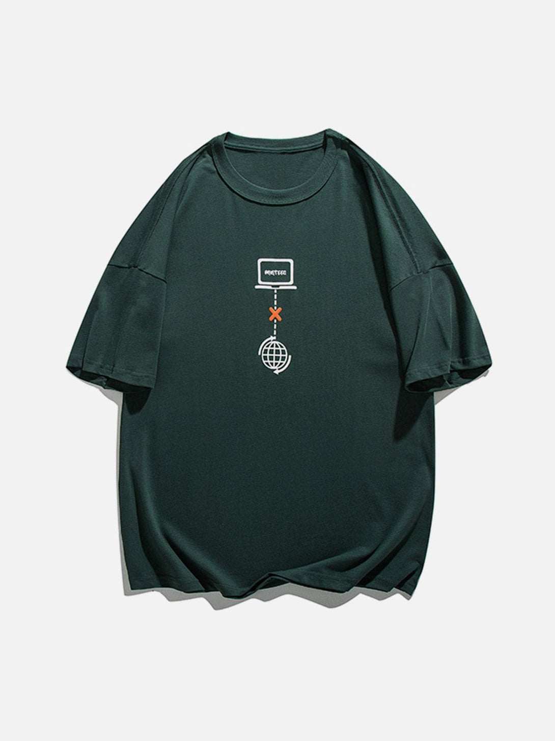 Majesda® - Network Link Failed Print Tee- Outfit Ideas - Streetwear Fashion - majesda.com