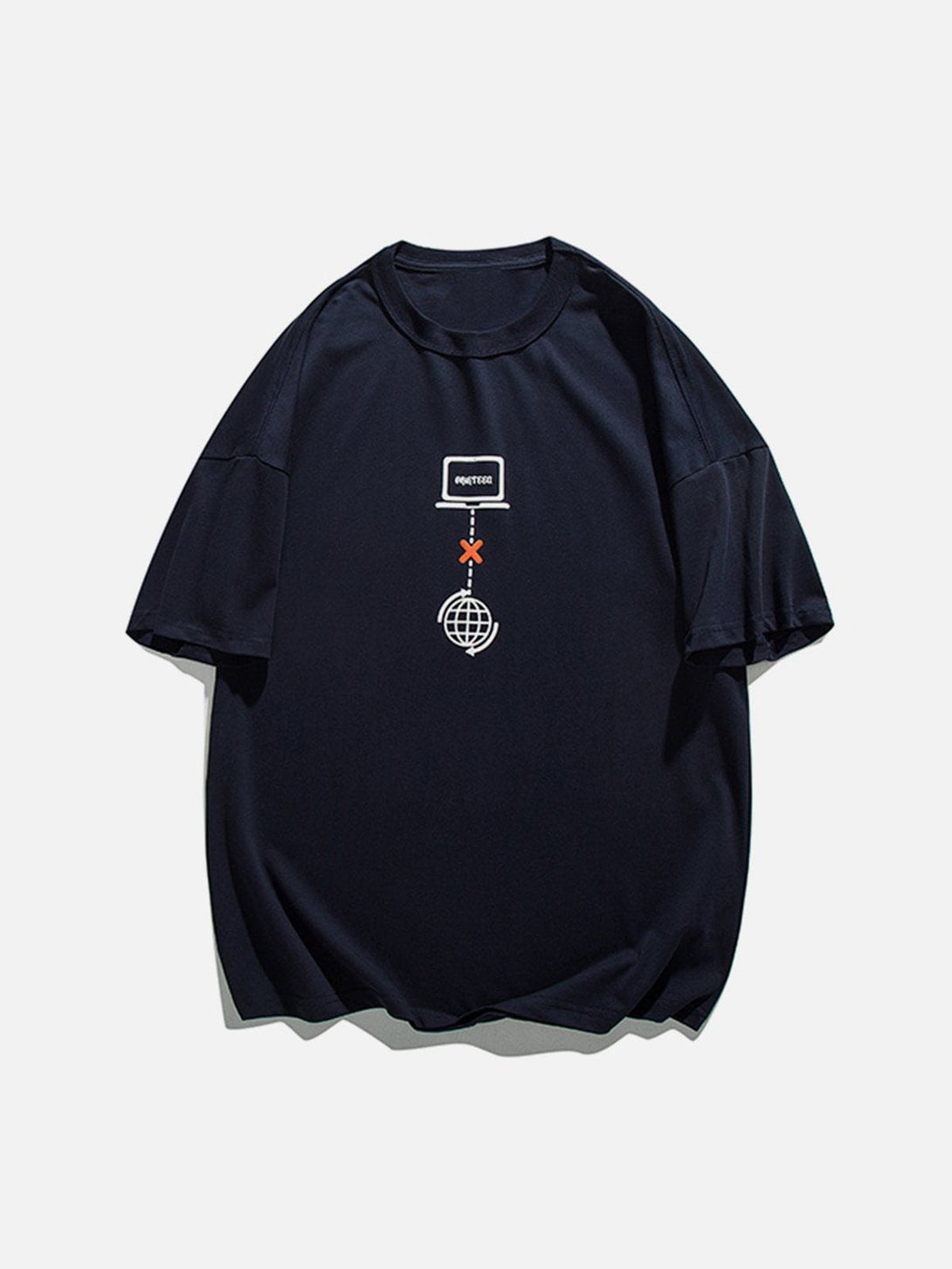 Majesda® - Network Link Failed Print Tee- Outfit Ideas - Streetwear Fashion - majesda.com