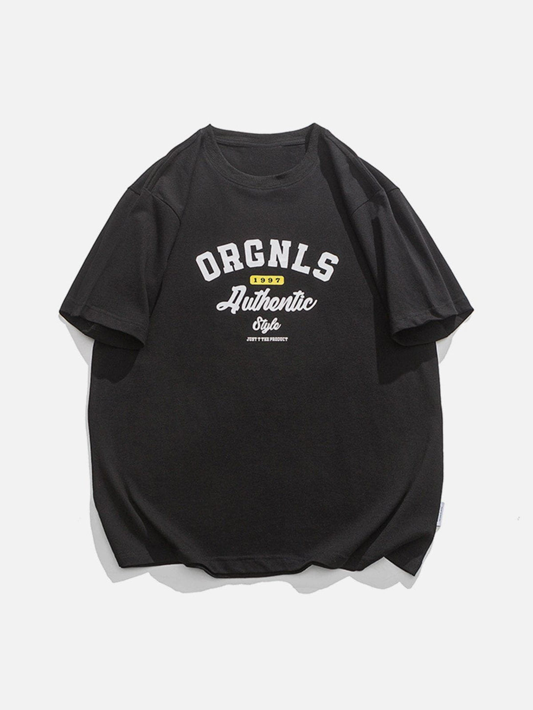 Majesda® - ORGNLS Letter Print Tee- Outfit Ideas - Streetwear Fashion - majesda.com