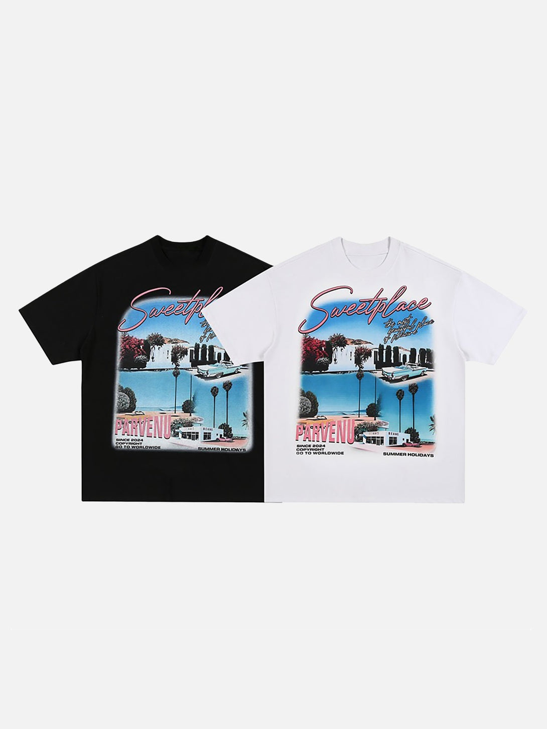 Majesda® - Oversize West Coast California Street T-shirt- Outfit Ideas - Streetwear Fashion - majesda.com