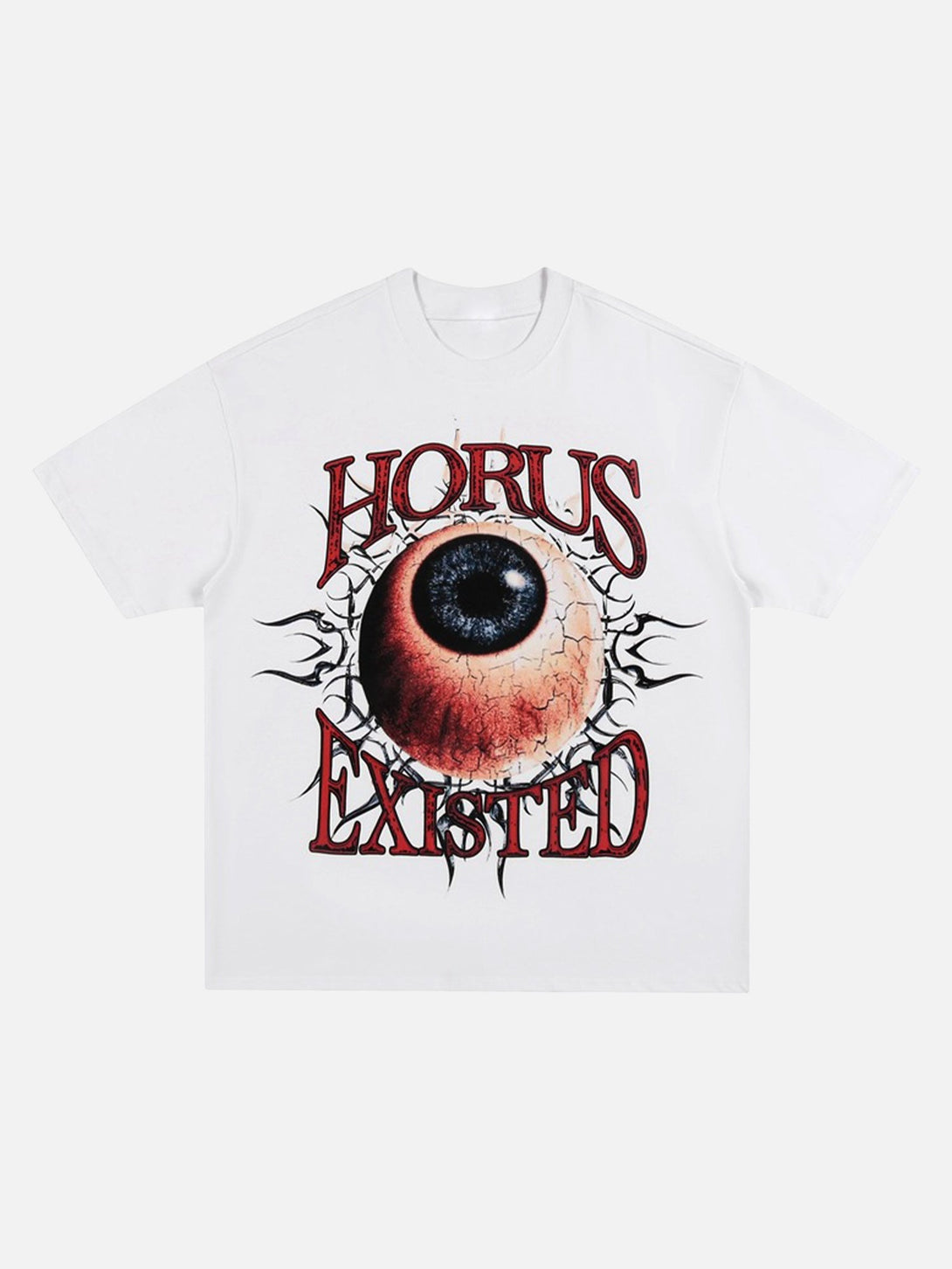 Majesda® - Oversize West Coast Street Eyeball T-shirt- Outfit Ideas - Streetwear Fashion - majesda.com