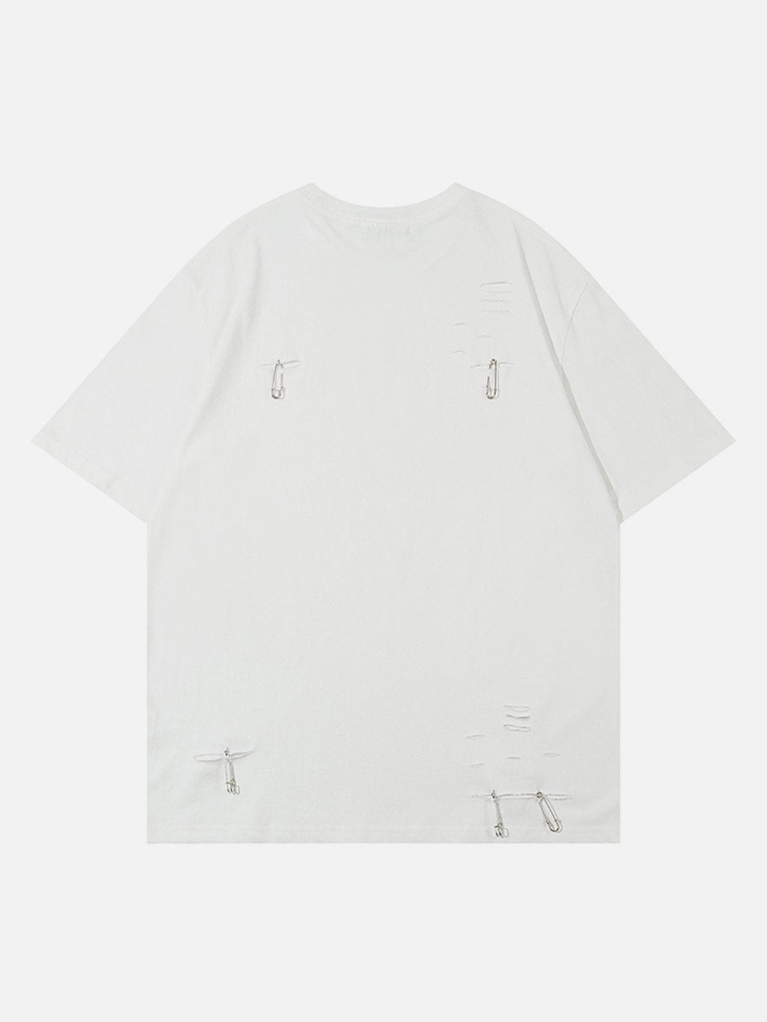 Majesda® - Paper Clip Decoration Tee- Outfit Ideas - Streetwear Fashion - majesda.com