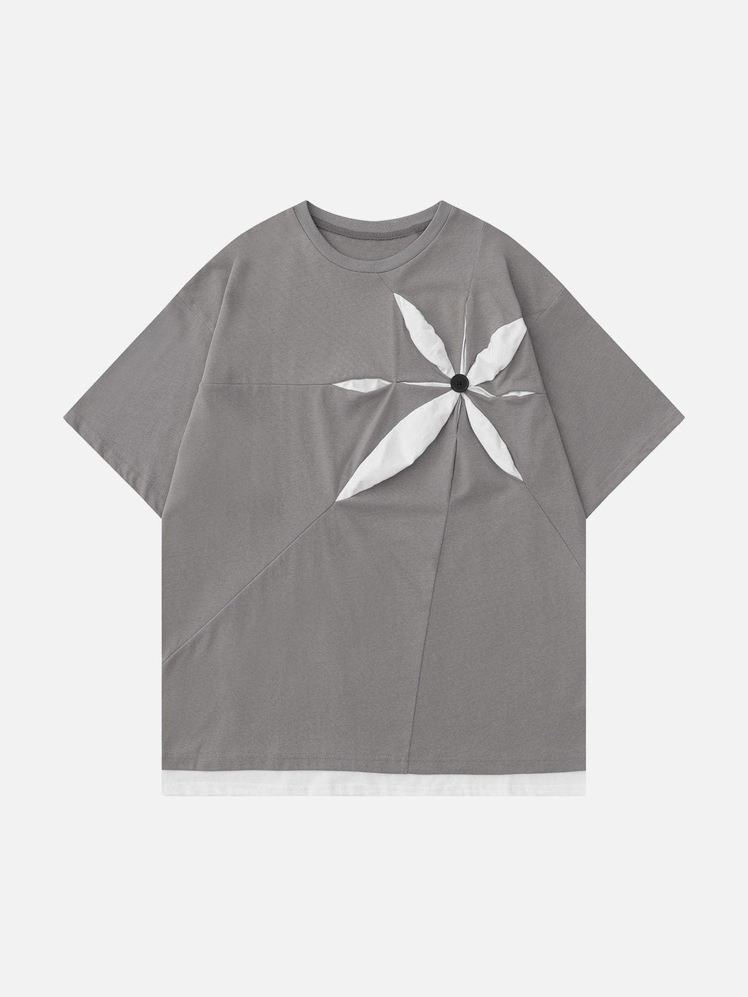 Majesda® - Patchwork 3D Dimensional Design Tee- Outfit Ideas - Streetwear Fashion - majesda.com