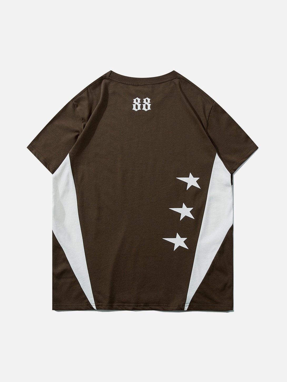 Majesda® - Patchwork Plastisol Printing Star Tee- Outfit Ideas - Streetwear Fashion - majesda.com