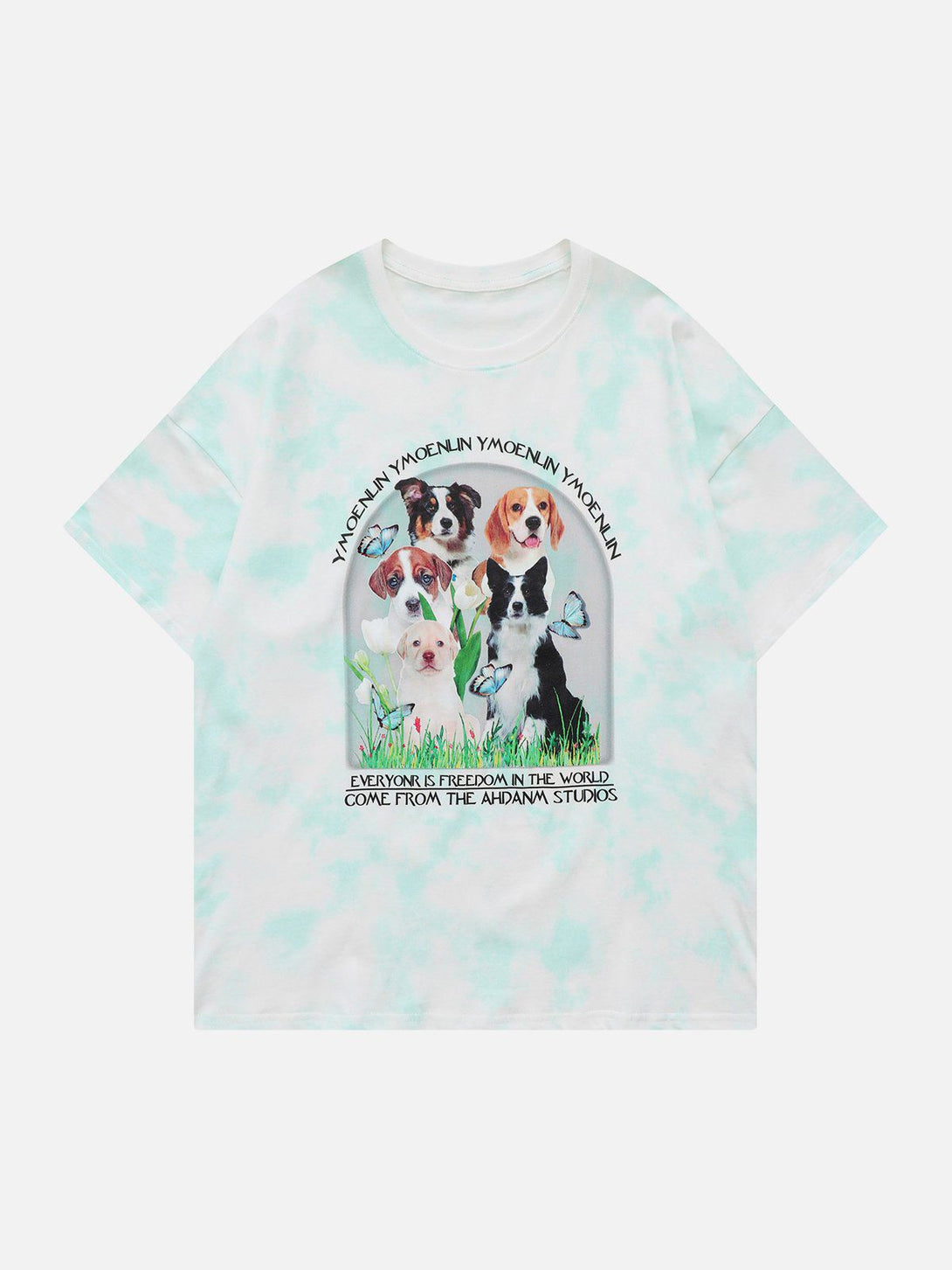 Majesda® - Pet Dog Garden Graphics Tee- Outfit Ideas - Streetwear Fashion - majesda.com