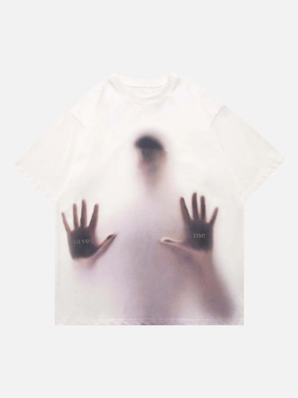 Majesda® - Phantom Portrait Printed T Shirt -1187- Outfit Ideas - Streetwear Fashion - majesda.com