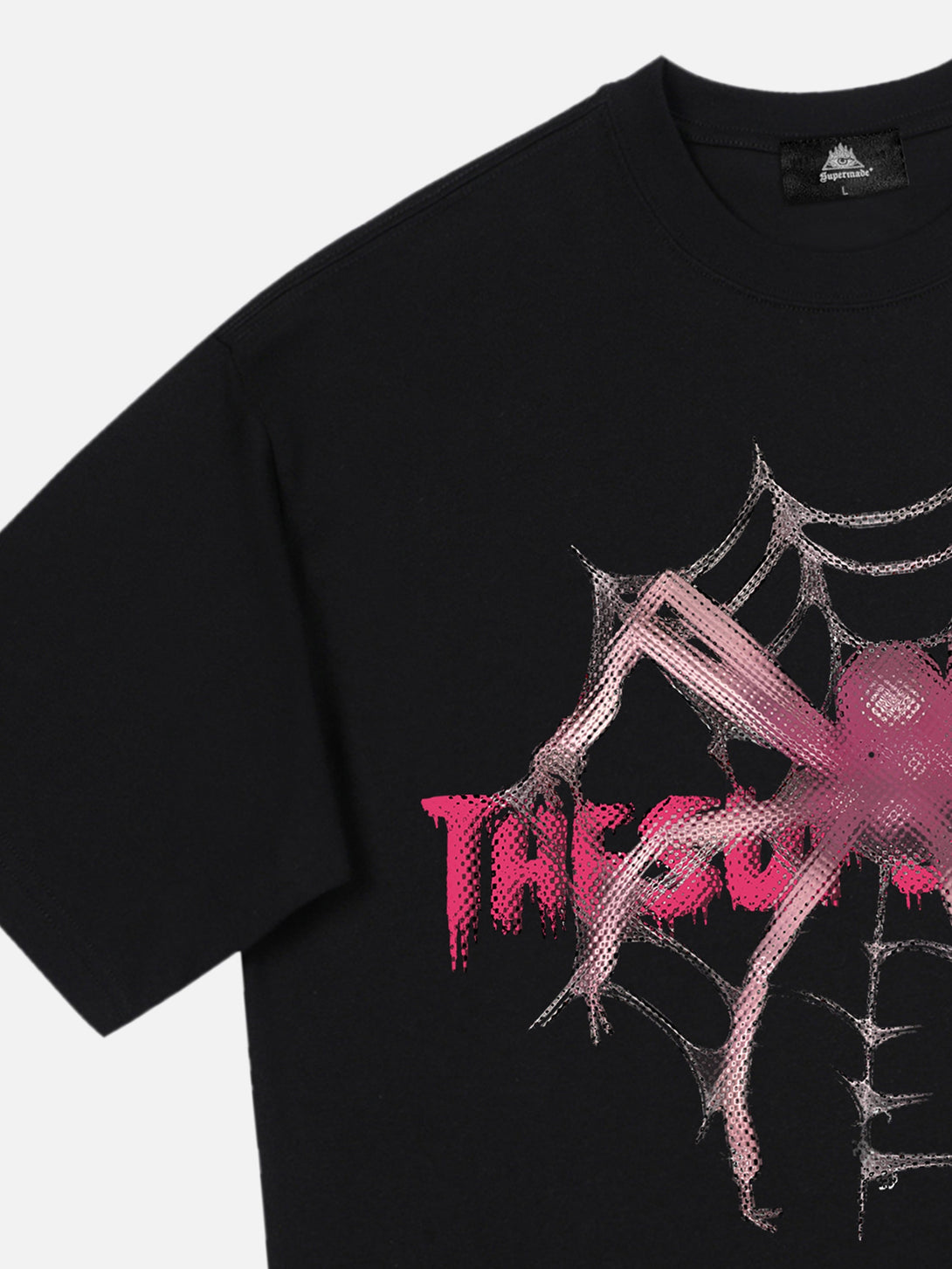 Majesda® - Pink Diamond Spider Hip Hop T-shirt- Outfit Ideas - Streetwear Fashion - majesda.com