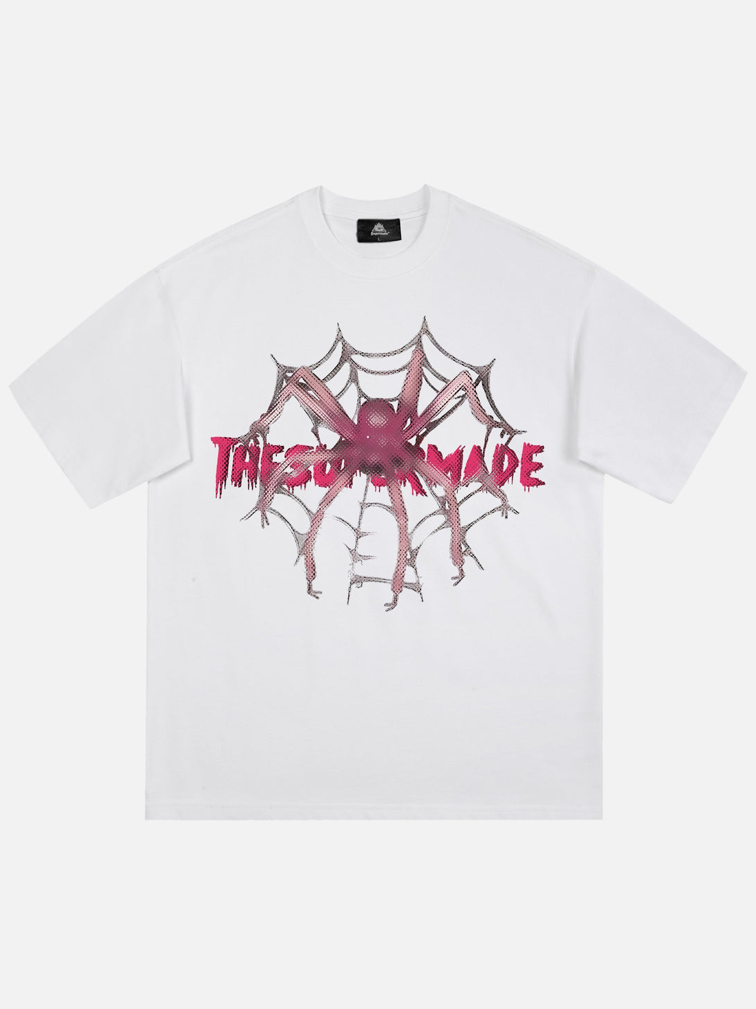 Majesda® - Pink Diamond Spider Hip Hop T-shirt- Outfit Ideas - Streetwear Fashion - majesda.com