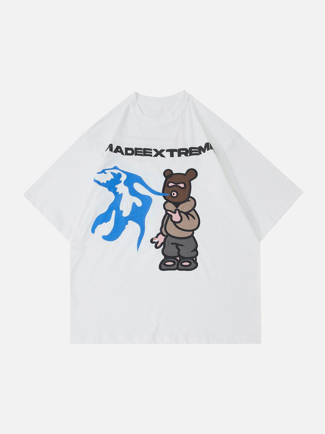 Majesda® - Pistol Bear Graphic Tee- Outfit Ideas - Streetwear Fashion - majesda.com