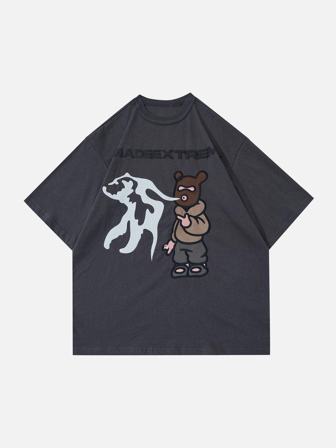 Majesda® - Pistol Bear Graphic Tee- Outfit Ideas - Streetwear Fashion - majesda.com