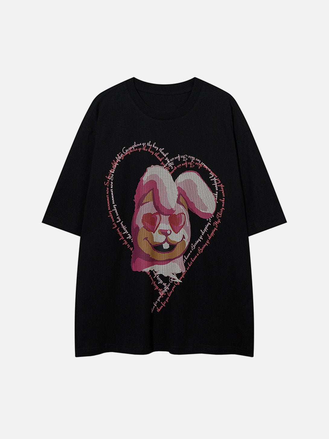 Majesda® - Pixel Rabbit Print Tee- Outfit Ideas - Streetwear Fashion - majesda.com