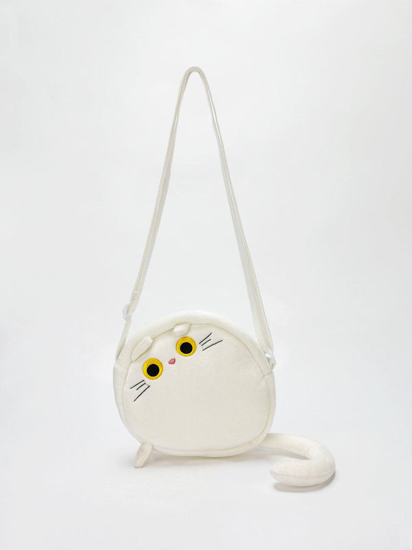 Majesda® - Plush Cat Crossbody Bag- Outfit Ideas - Streetwear Fashion - majesda.com