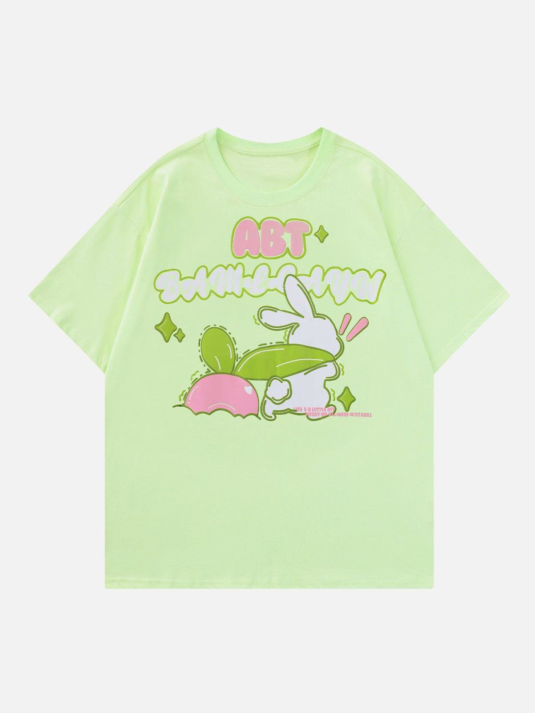 Majesda® - Pulling Radish Foam Printing Tee- Outfit Ideas - Streetwear Fashion - majesda.com