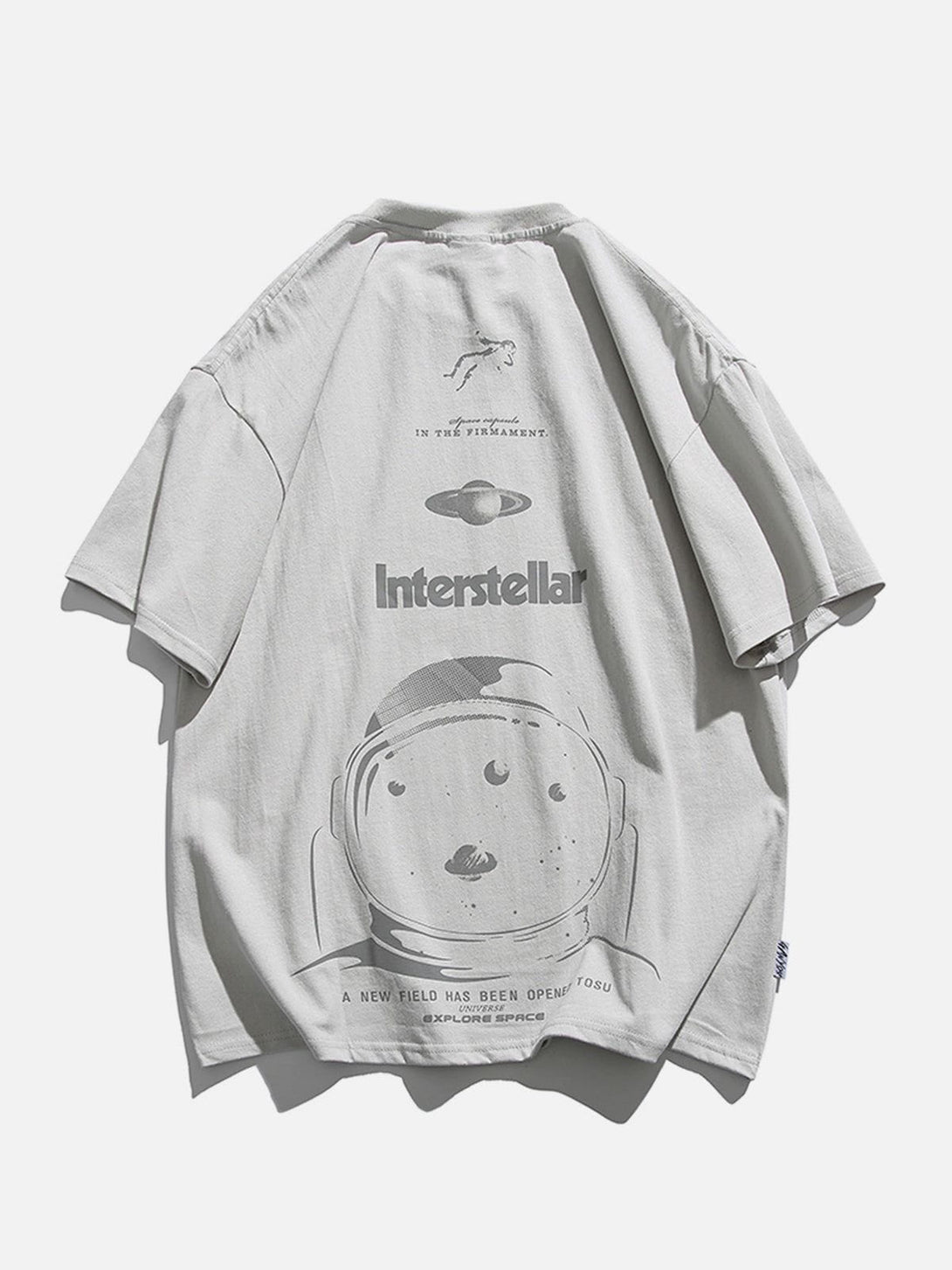 Majesda® - Pure Cotton Astronaut Space Print Graphic Tee- Outfit Ideas - Streetwear Fashion - majesda.com