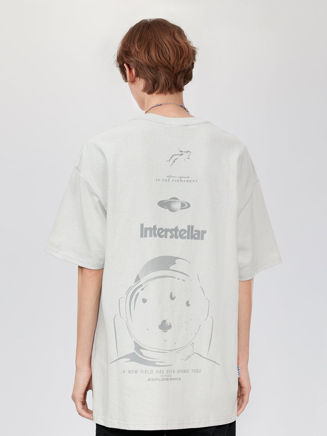 Majesda® - Pure Cotton Astronaut Space Print Graphic Tee- Outfit Ideas - Streetwear Fashion - majesda.com