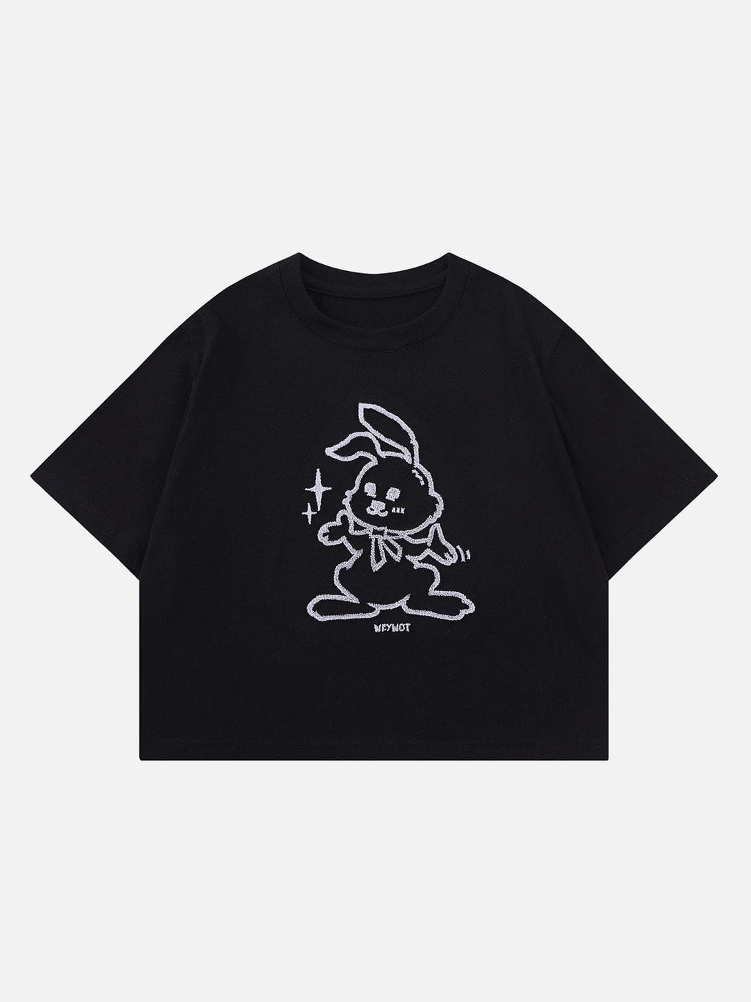 Majesda® - Rabbit Embroidery Tee- Outfit Ideas - Streetwear Fashion - majesda.com