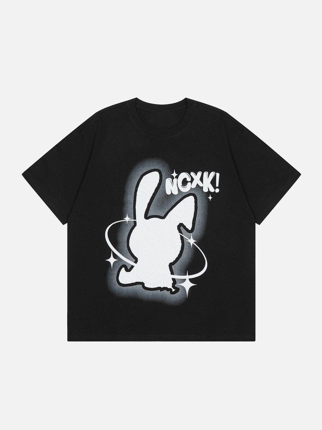 Majesda® - Rabbit Foam Print Tee- Outfit Ideas - Streetwear Fashion - majesda.com