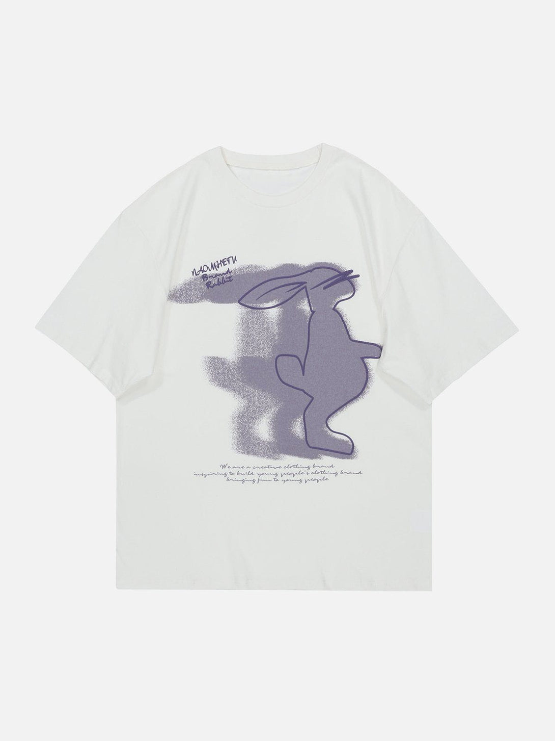 Majesda® - Rabbit Graphic Tee- Outfit Ideas - Streetwear Fashion - majesda.com