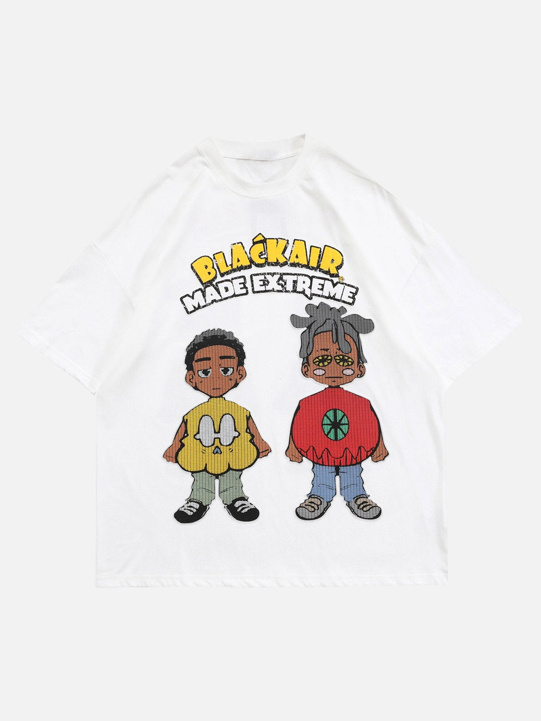 Majesda® - Retro Cartoon Print T-shirt- Outfit Ideas - Streetwear Fashion - majesda.com