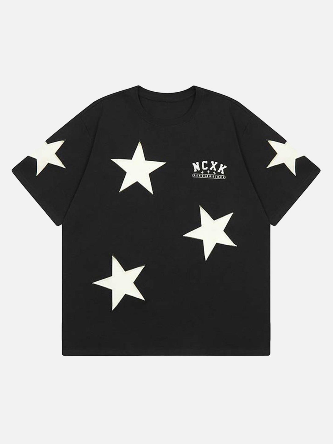 Majesda® - Retro Star T-shirt- Outfit Ideas - Streetwear Fashion - majesda.com