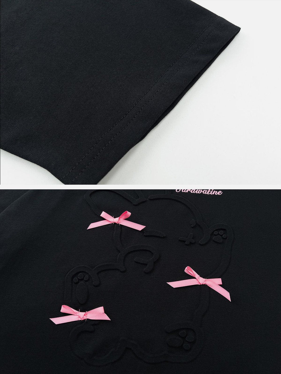 Majesda® - Ribbon Bows Tee- Outfit Ideas - Streetwear Fashion - majesda.com