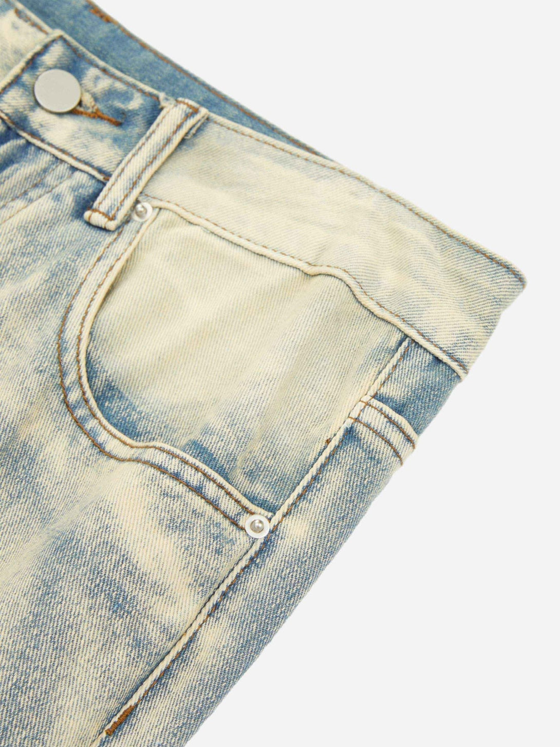 Majesda® - Ripped Double Straight Jeans- Outfit Ideas - Streetwear Fashion - majesda.com