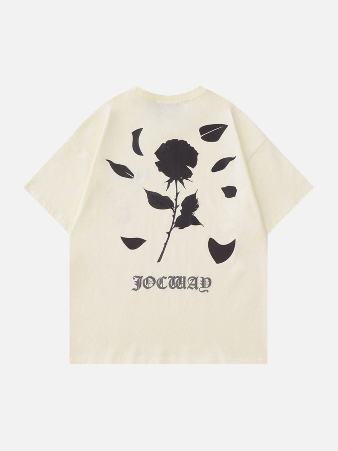 Majesda® - Rose Temperature Change Print Tee- Outfit Ideas - Streetwear Fashion - majesda.com