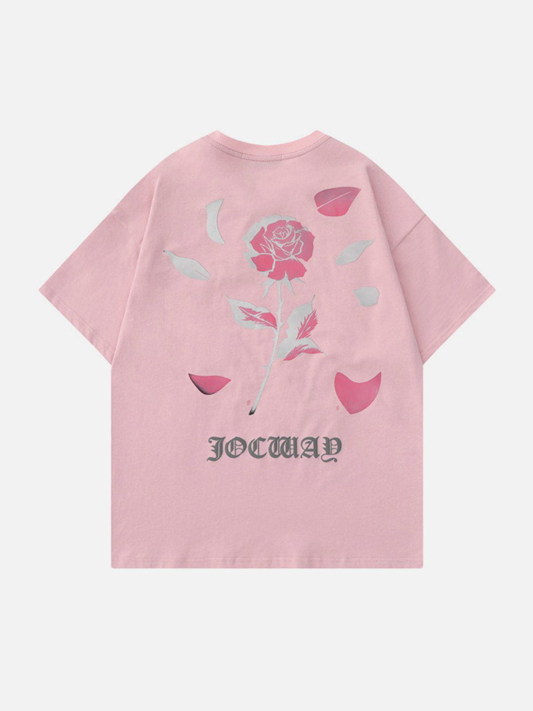 Majesda® - Rose Temperature Change Print Tee- Outfit Ideas - Streetwear Fashion - majesda.com