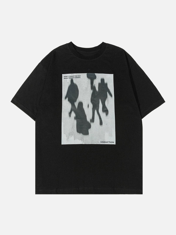 Majesda® - Shadow Print Tee- Outfit Ideas - Streetwear Fashion - majesda.com