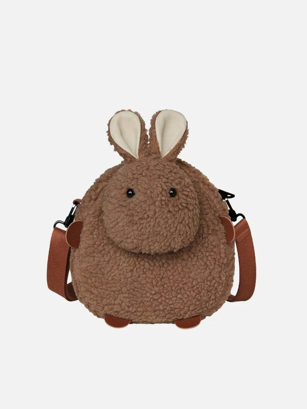 Majesda® - Sherpa Mini Rabbit Bag- Outfit Ideas - Streetwear Fashion - majesda.com