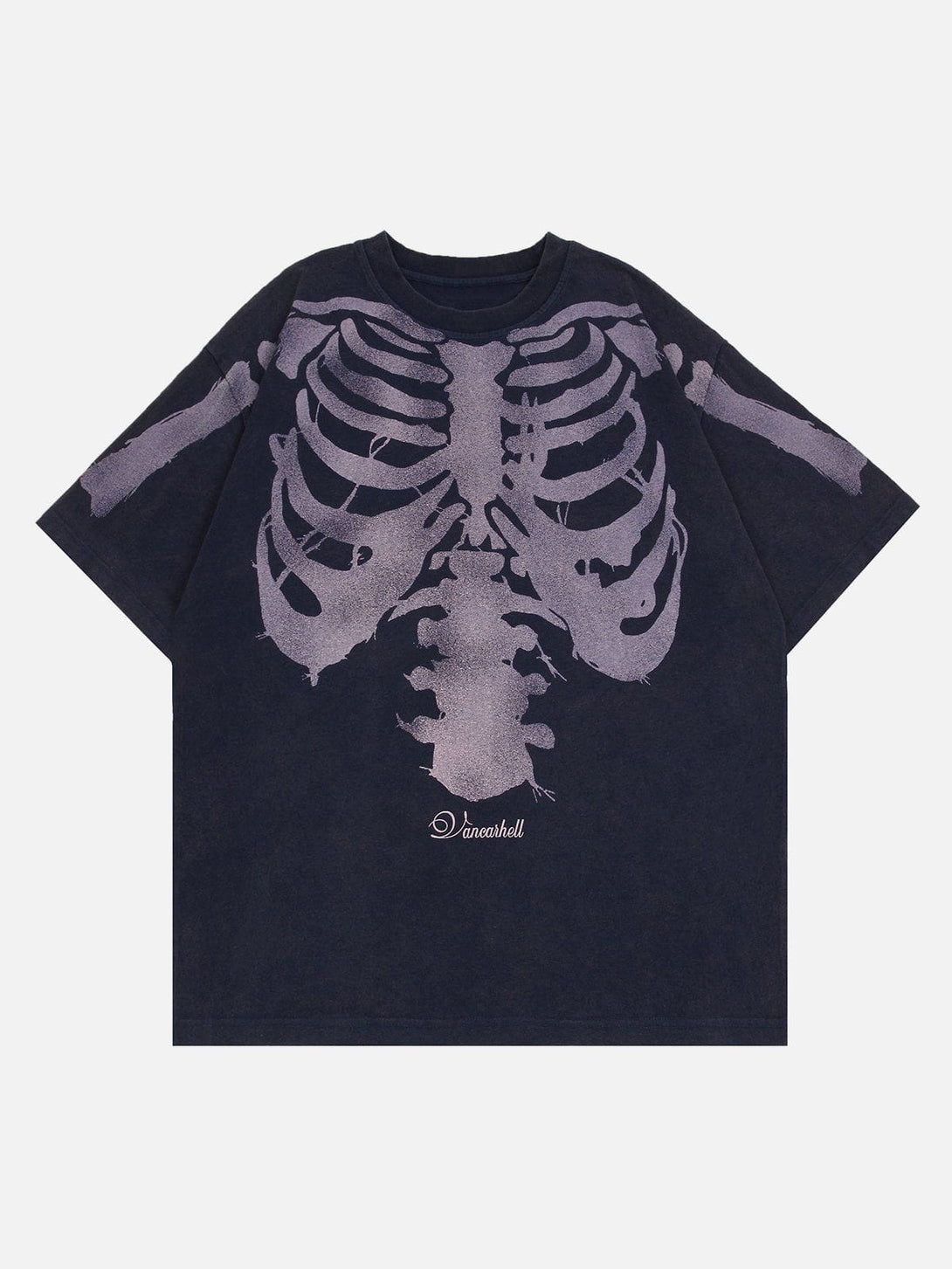 Majesda® - Skeleton Print Tee- Outfit Ideas - Streetwear Fashion - majesda.com