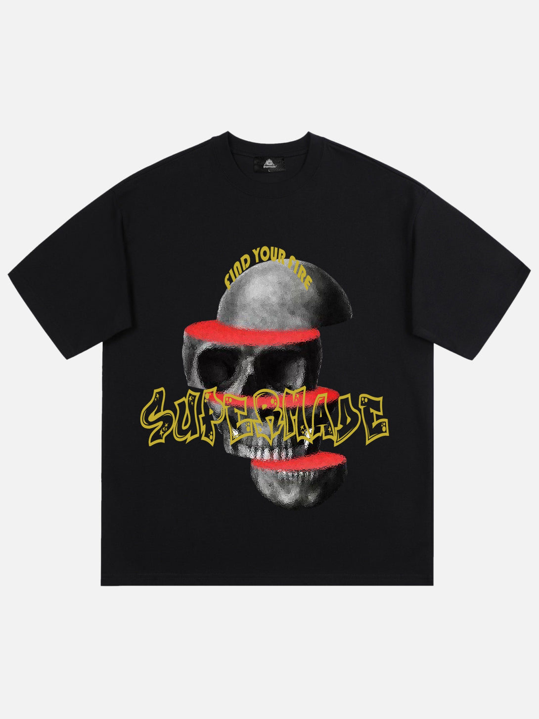 Majesda® - Skull Cut Desigrinted T-shirt- Outfit Ideas - Streetwear Fashion - majesda.com