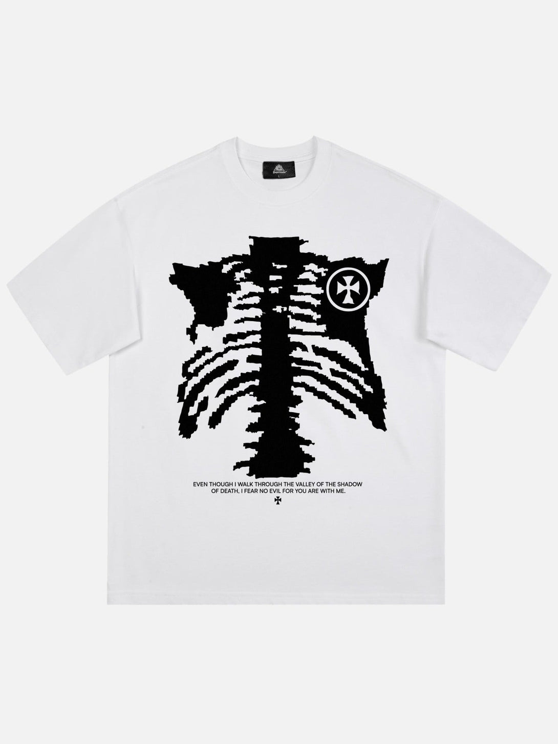 Majesda® - Skull Print T-shirt- Outfit Ideas - Streetwear Fashion - majesda.com