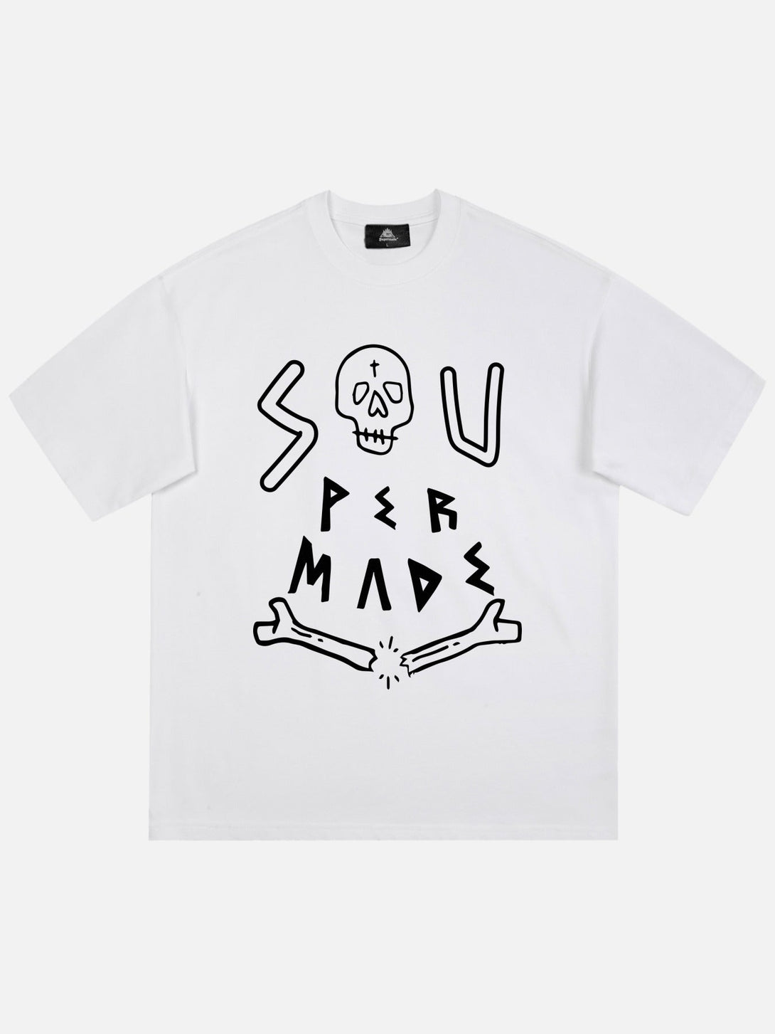 Majesda® - Skull Print T-shirt- Outfit Ideas - Streetwear Fashion - majesda.com