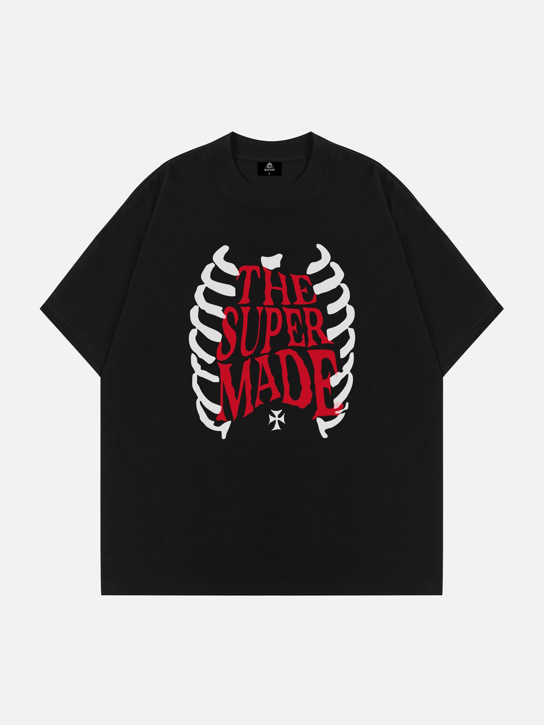 Majesda® - Skull Print T-shirt- Outfit Ideas - Streetwear Fashion - majesda.com