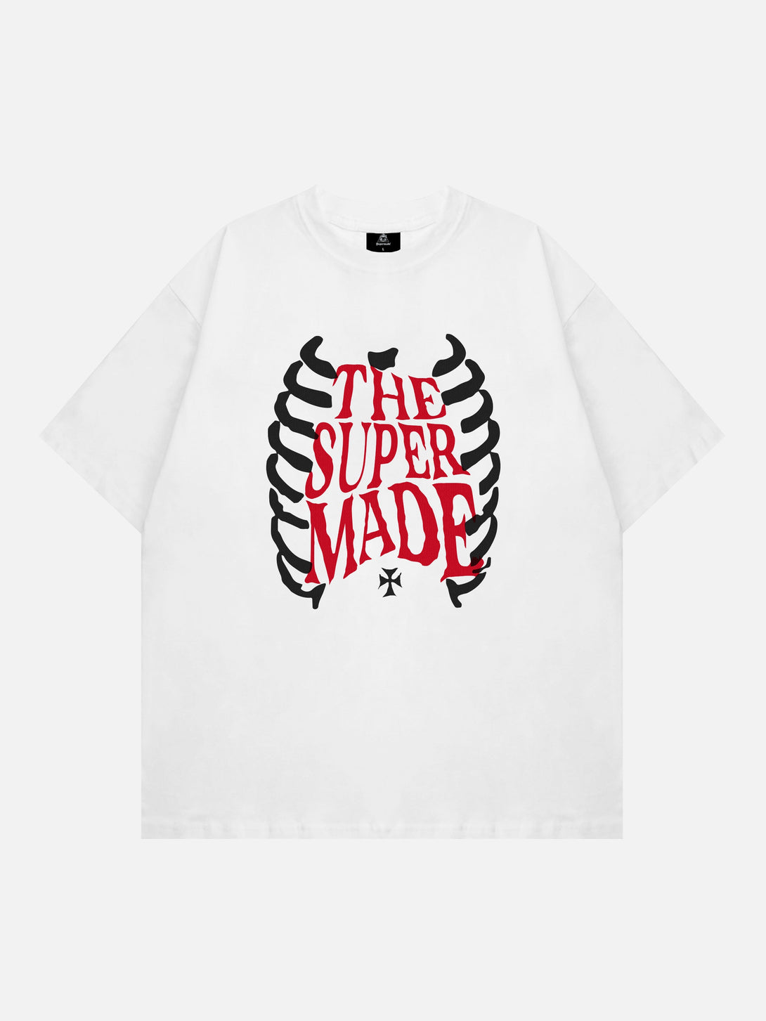 Majesda® - Skull Print T-shirt- Outfit Ideas - Streetwear Fashion - majesda.com