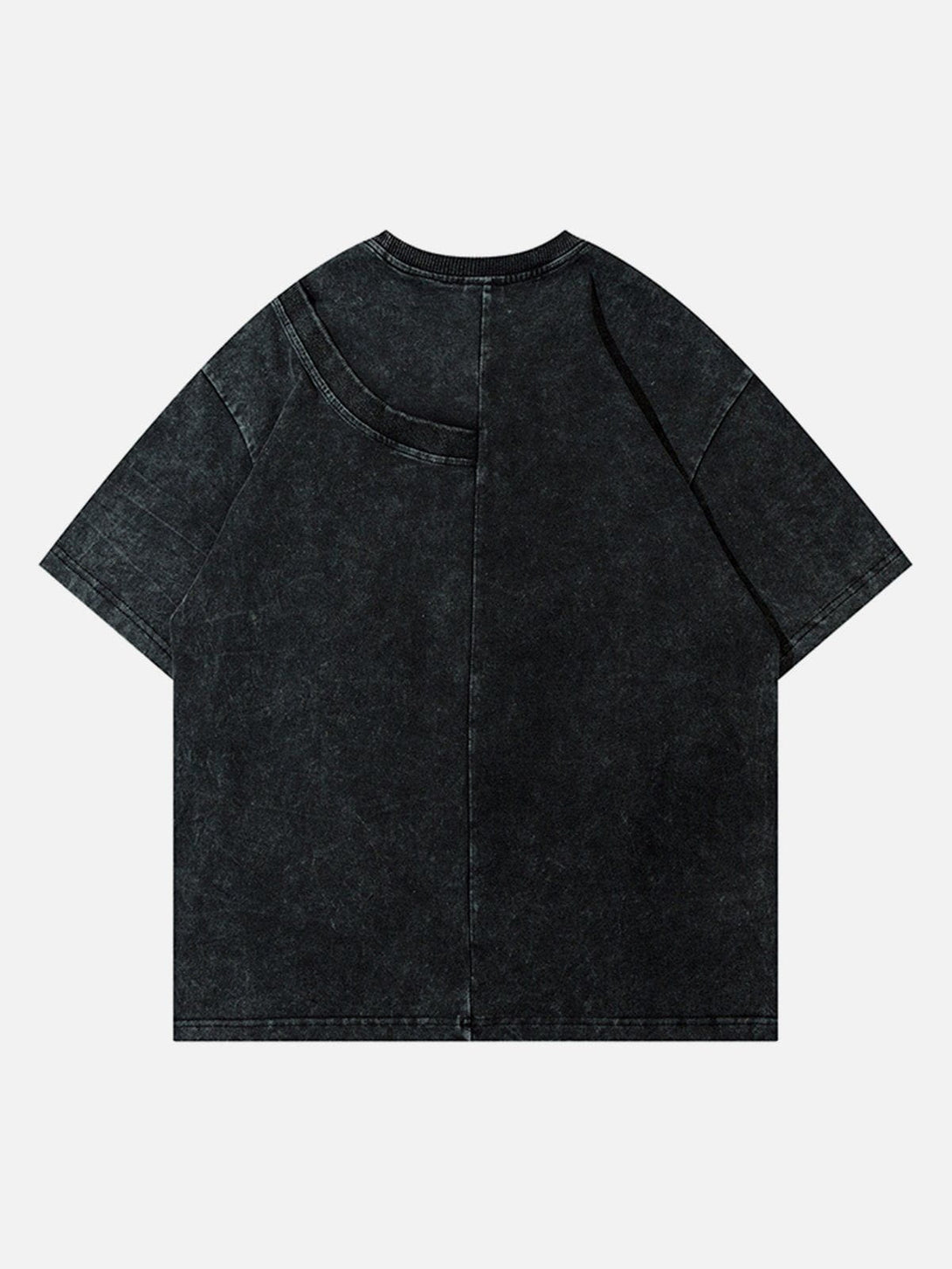 Majesda® - Solid Color Washed Tee- Outfit Ideas - Streetwear Fashion - majesda.com