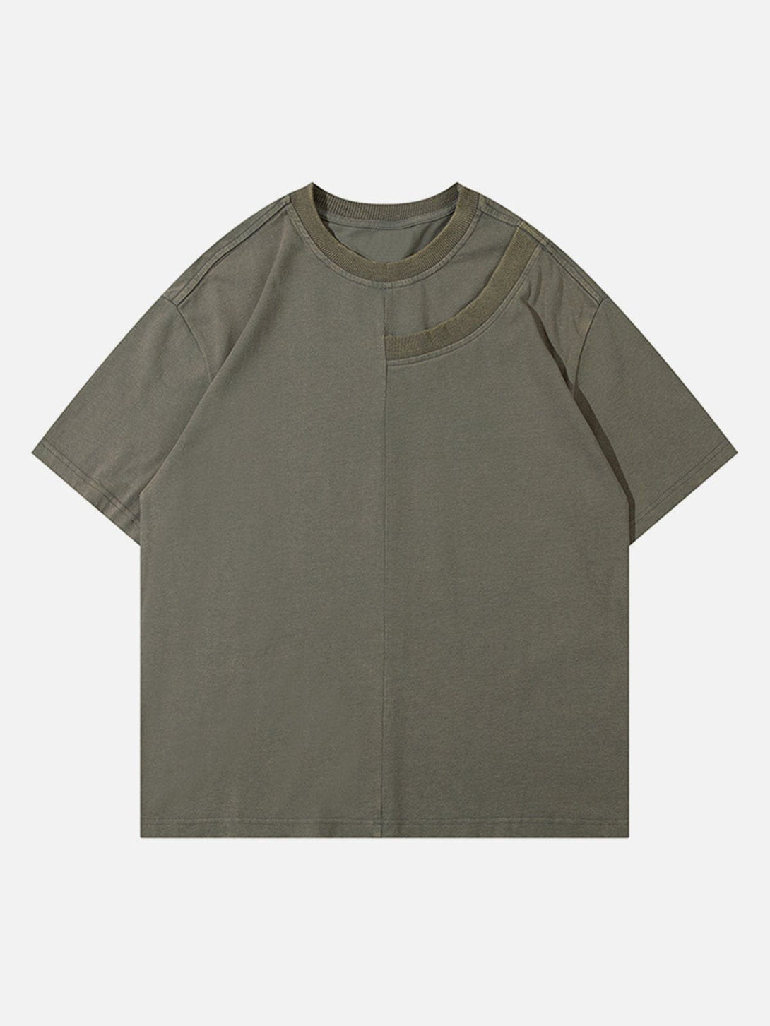 Majesda® - Solid Color Washed Tee- Outfit Ideas - Streetwear Fashion - majesda.com