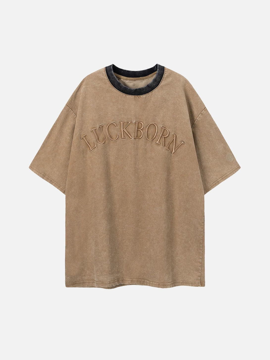 Majesda® - Solid Embroidery Lettter Tee- Outfit Ideas - Streetwear Fashion - majesda.com