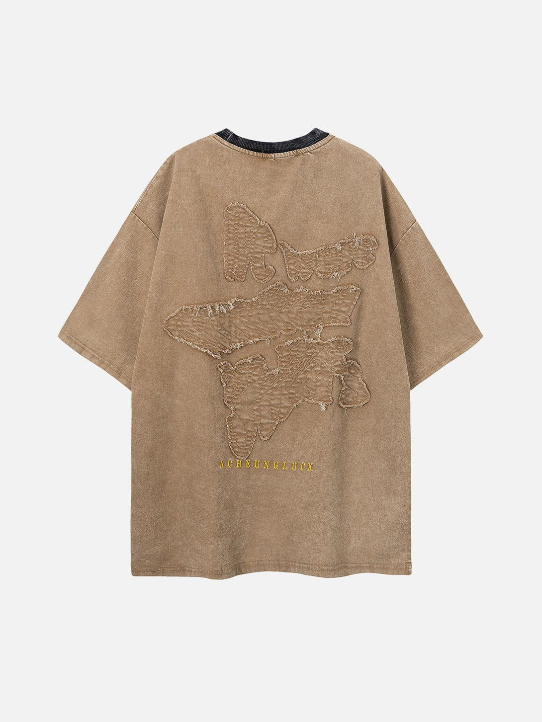 Majesda® - Solid Embroidery Lettter Tee- Outfit Ideas - Streetwear Fashion - majesda.com