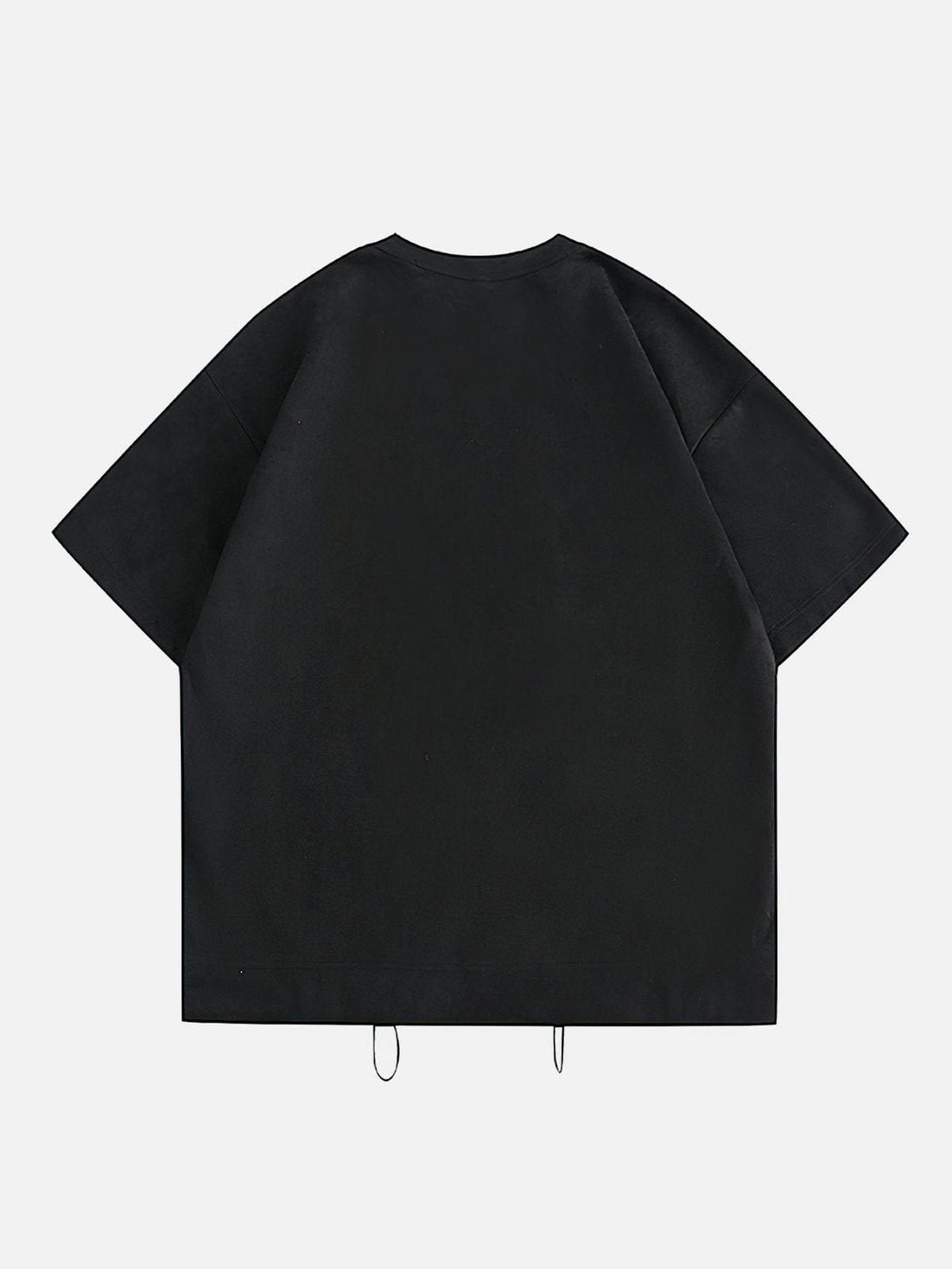 Majesda® - Solid Slant Pocket Suede Tee- Outfit Ideas - Streetwear Fashion - majesda.com