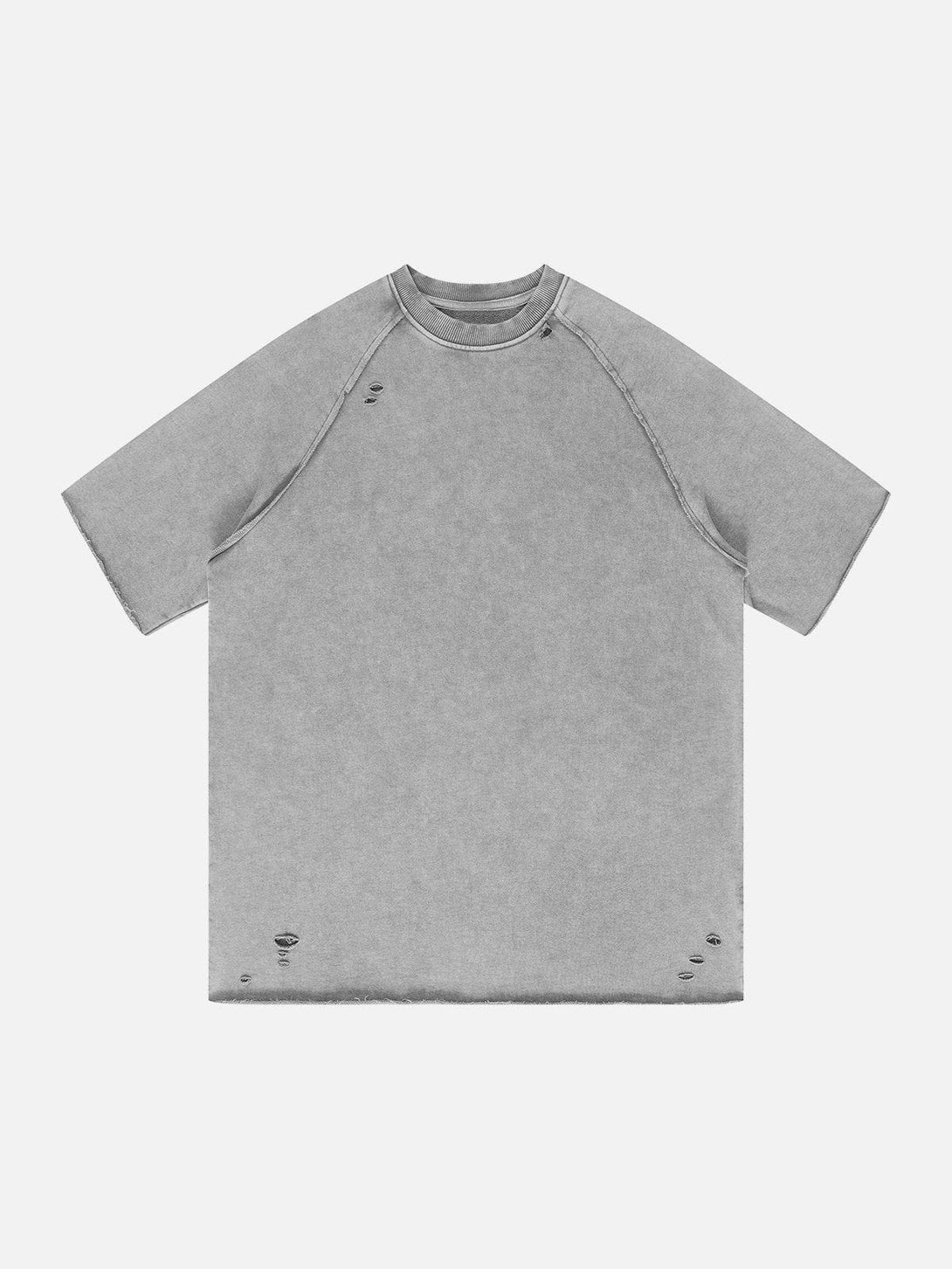 Majesda® - Solid Washed Essential Tee- Outfit Ideas - Streetwear Fashion - majesda.com