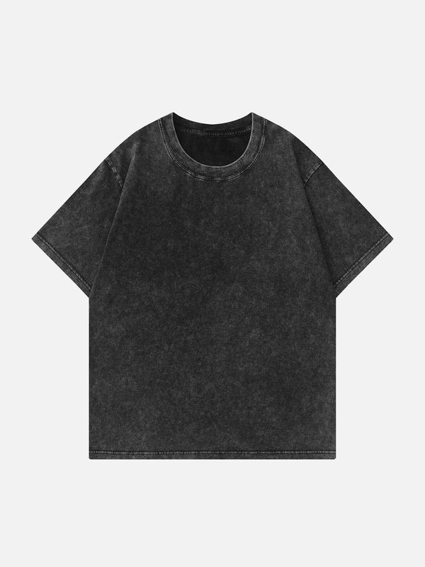 Majesda® - Solid Washed Tee- Outfit Ideas - Streetwear Fashion - majesda.com