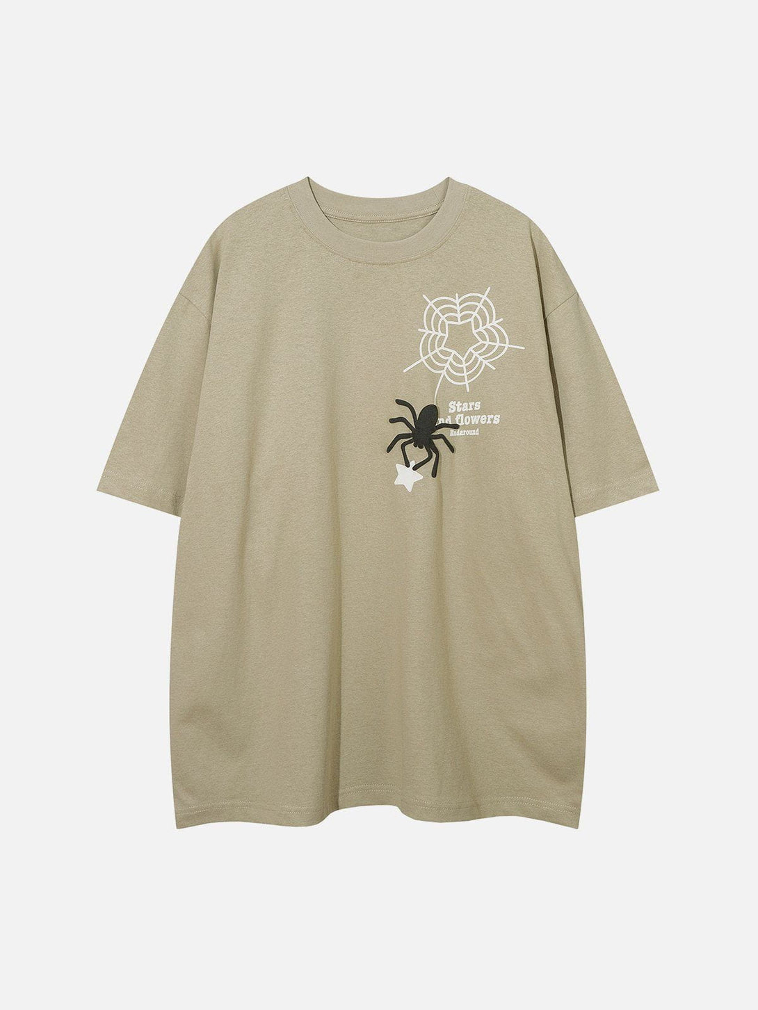 Majesda® - Spider Foam Print Tee- Outfit Ideas - Streetwear Fashion - majesda.com