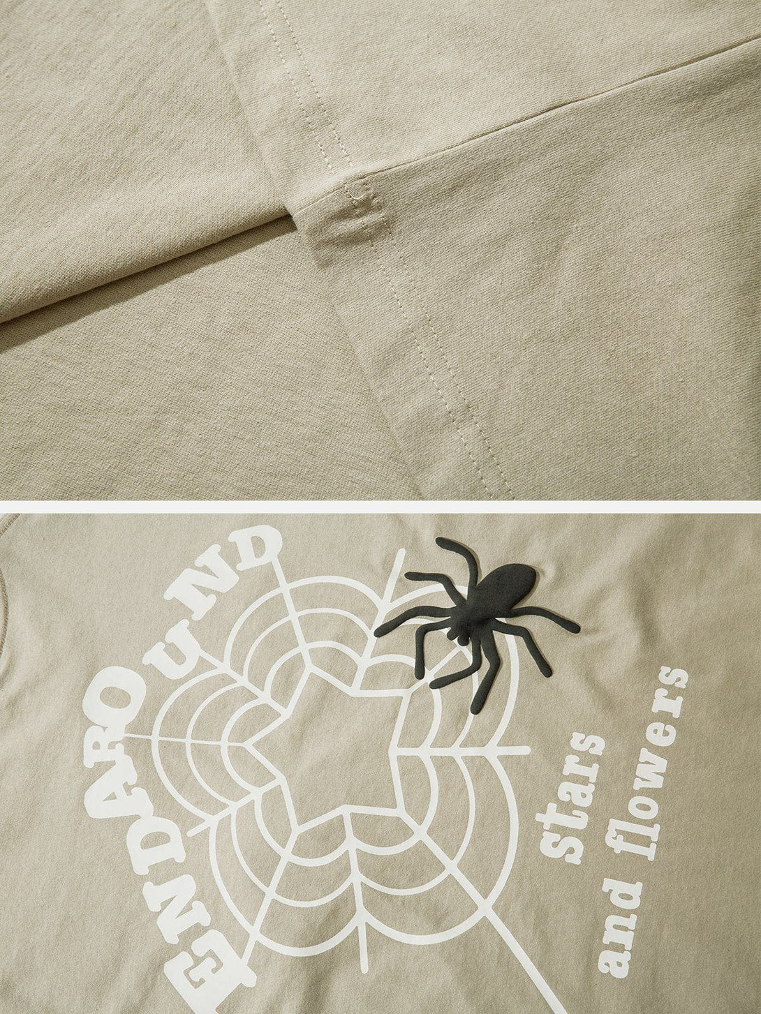 Majesda® - Spider Foam Print Tee- Outfit Ideas - Streetwear Fashion - majesda.com