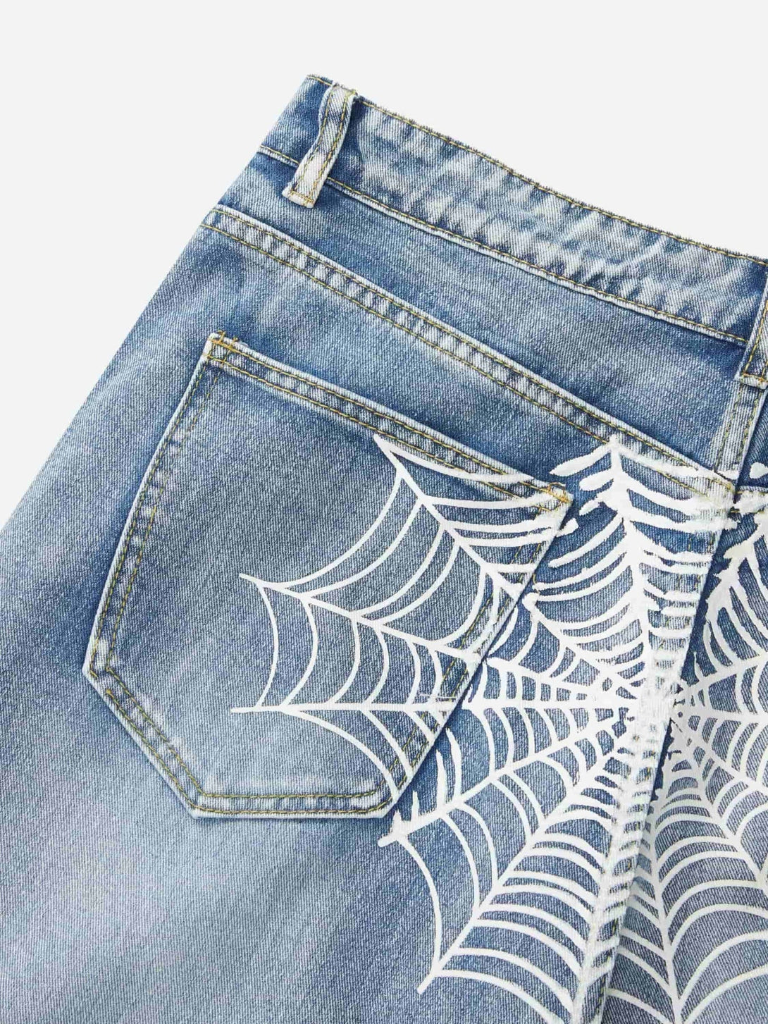 Majesda® - Spider Printed Jeans - 1751- Outfit Ideas - Streetwear Fashion - majesda.com