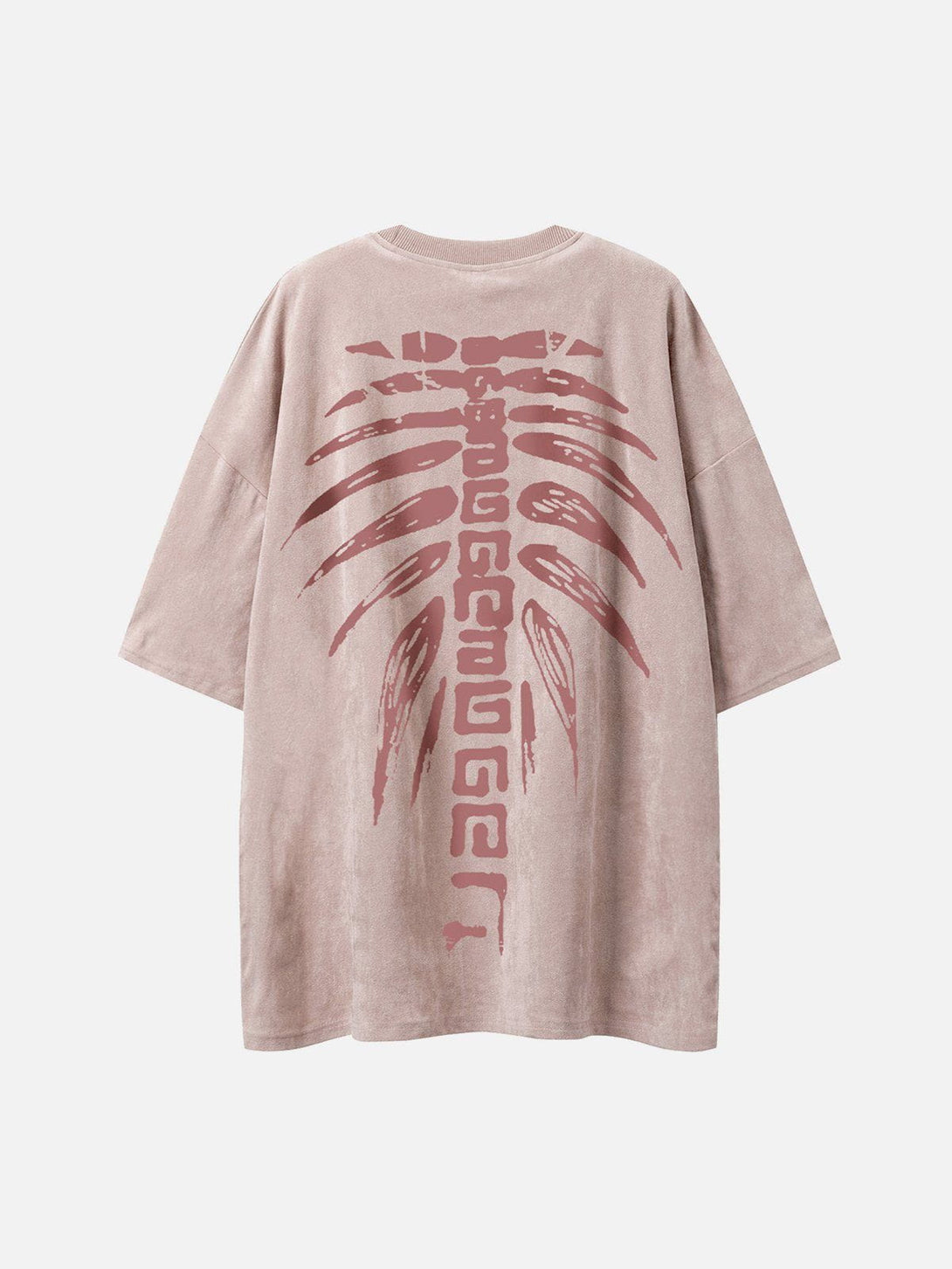 Majesda® - Spine Skeleton Print Tee- Outfit Ideas - Streetwear Fashion - majesda.com