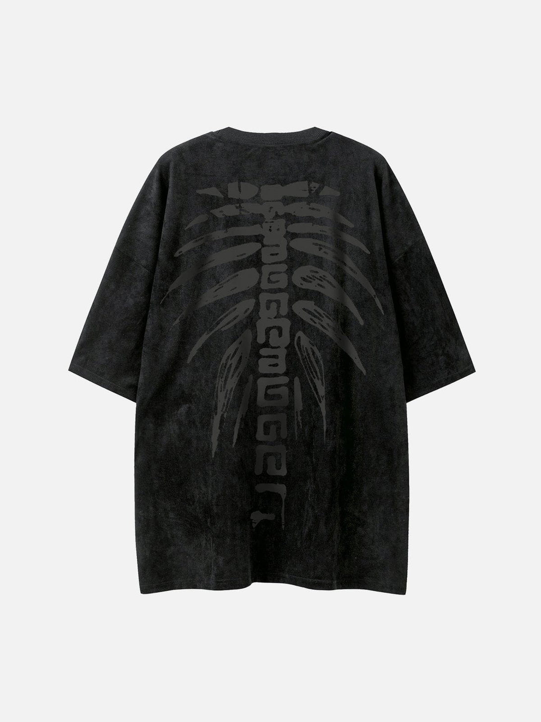 Majesda® - Spine Skeleton Print Tee- Outfit Ideas - Streetwear Fashion - majesda.com